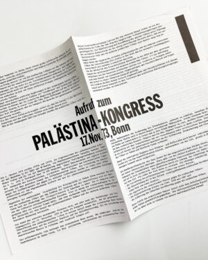 1972–1978 Palestine protest flyer collection