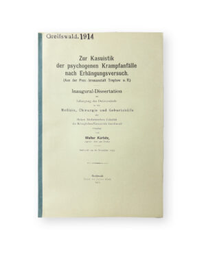 cover of book about hangings in mental institutions