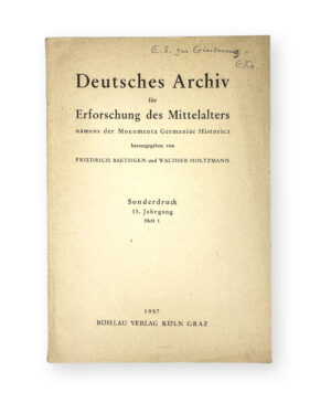 Inscribed by Kantorowitcz