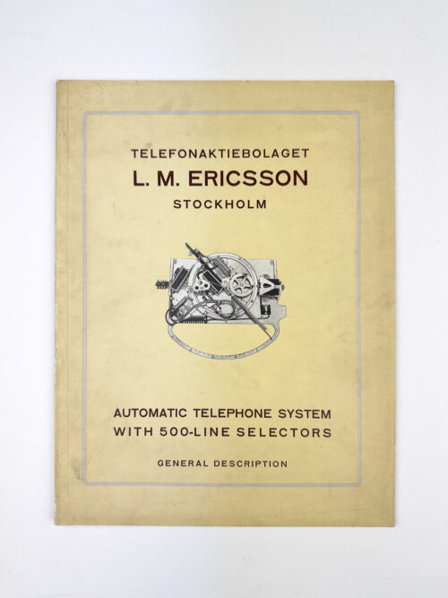 Automated Telephone Switching System in Detail (1931)
