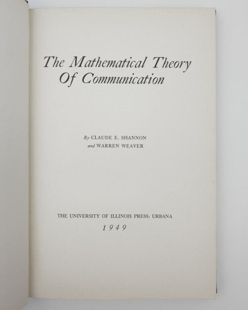 Blackett’s Copy of Theory of Communication - Image 3