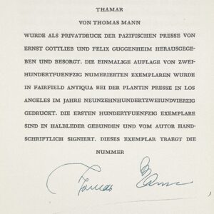 Two Thomas Mann limited edition books