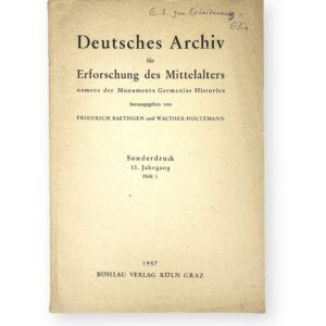 Inscribed by Kantorowitcz