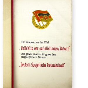 East German Workers Collective Diary