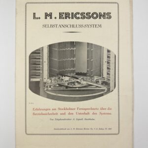 Automated Telephone Switching System (1927)