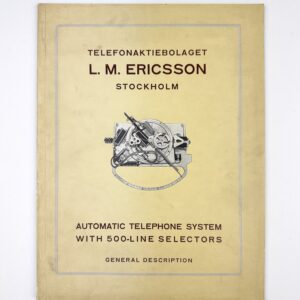 Automated Telephone Switching System in Detail (1931)