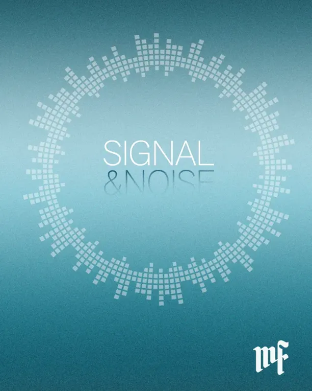 Catalogue Cover for Signal & Noise by Mark Funke Bookseller