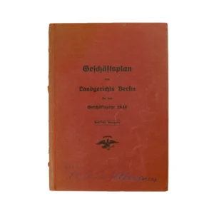 Personal Addresses of Berlin Judges