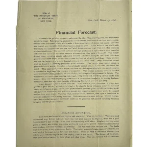 Financial Newsletter 1896